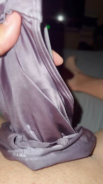 Soiled satin panties