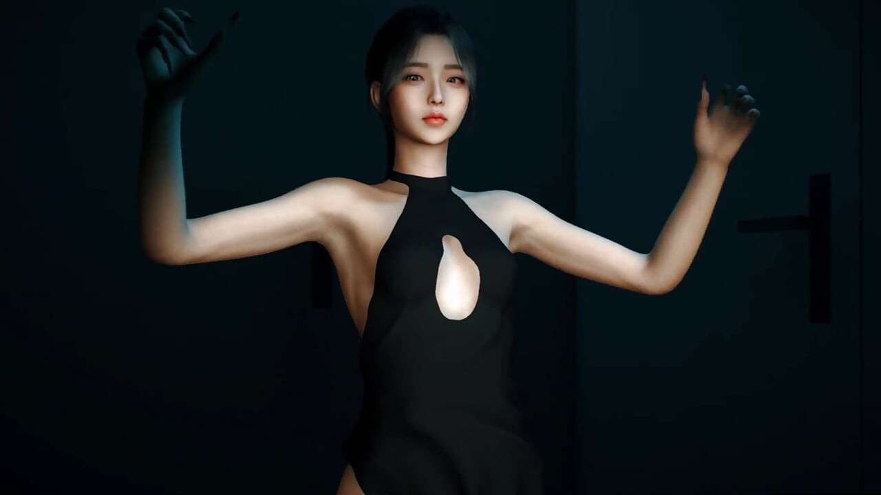 3D, super geile koreanische schlampe, bekam ihr arschloch so hart von großem schwanz gefickt