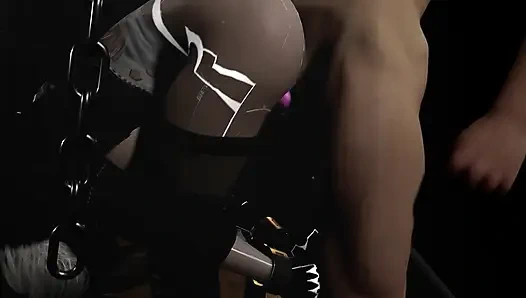 2B Yorha Bondage Dildo Double Penetration - Nier Automata
