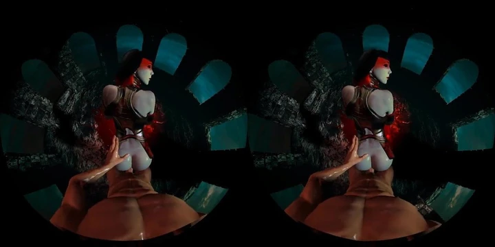 Графиня трахается раком, хентай, VR-видео