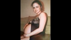Hommage an schwangere Ehefrau von schwarzen Schwanzhure