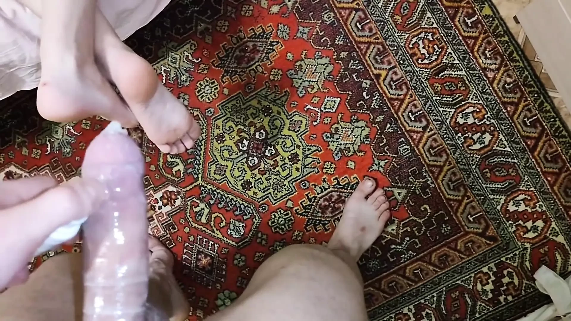 Sua bunda grande e gorda estava sonhando com meu pau na buceta dela