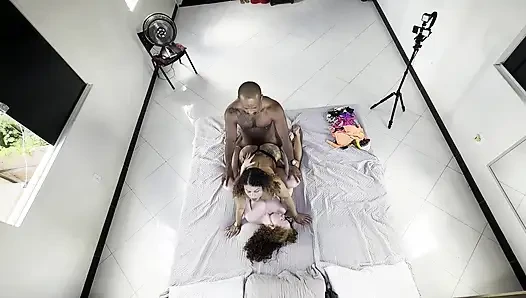 TWO LESBIAN GIRLS SUCK AND FUCK EACH OTHER IN FRONT OF ME I FUCK THEM BOTH