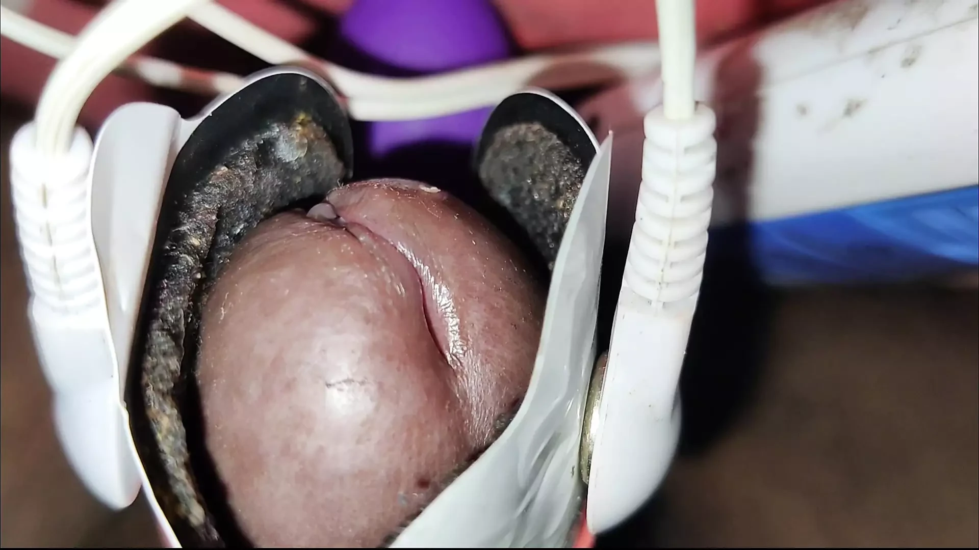 Huge cumshot with estim. Estim leads to a huge cumshot. Estims are so hot