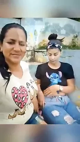 Amateur horny aunty sucking tits outdoors