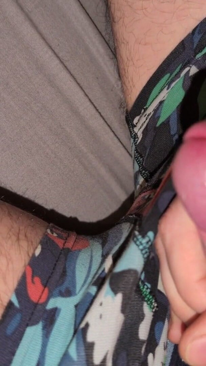 Jerking off my uncut 19cm cock | Clip 2