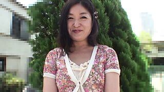 Hairy Asian mature MILF gets a creampie - hot wife – homemade