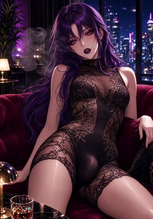 Transrodna anime fantazija prvi put sa očajnom transrodnom devojkom želi da ostaneš preko noći