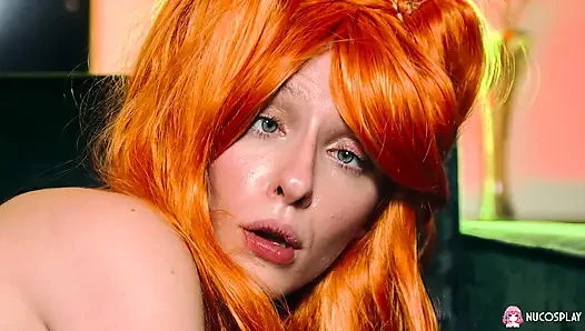Naughty redhead slut Stella Bliss is fucked by a hard cock.