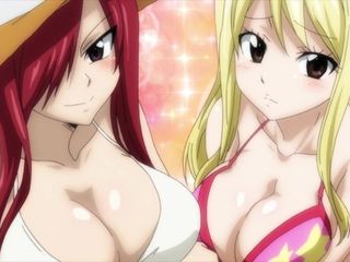 Erza และ lucy นม