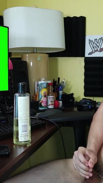 Iconic moment from "Nutting 2 Your Nudes (Choose ur own adventure) (Generic Green Screen Gerk Off) Geraldo Cum Tribute"