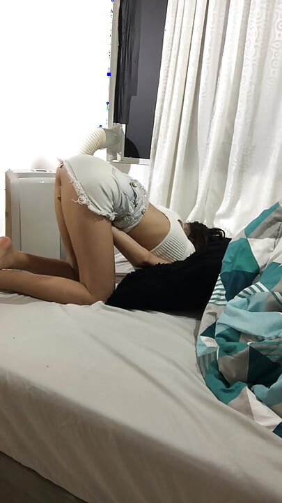 I urge my stepdad to have horny sex by masturbating in front of him.