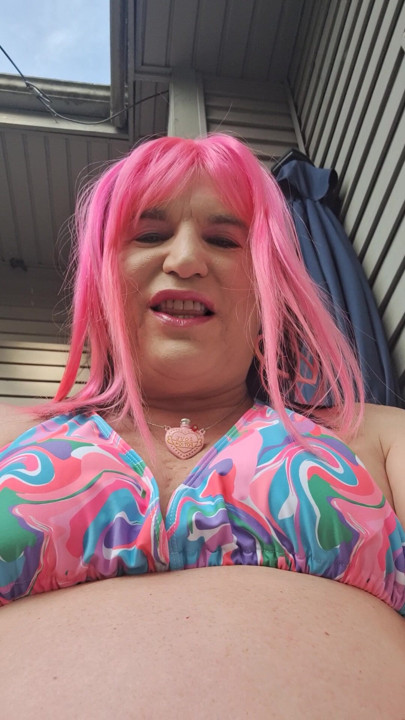 Some workmen were watching me sunbathe,  I made sure they had a good view of my butt!