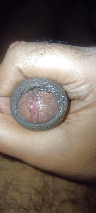 Big thick black cock force jerking precum show
