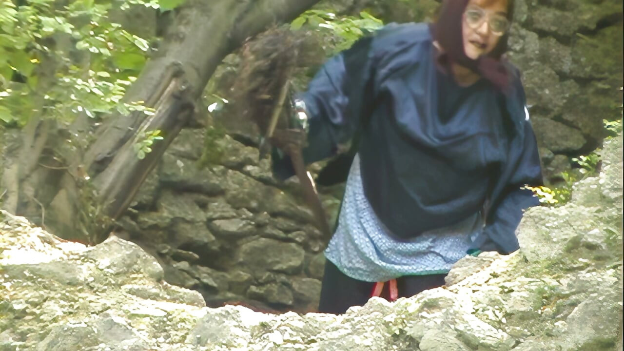 Busty Redhead Rides Thick Cock Deep in Forest