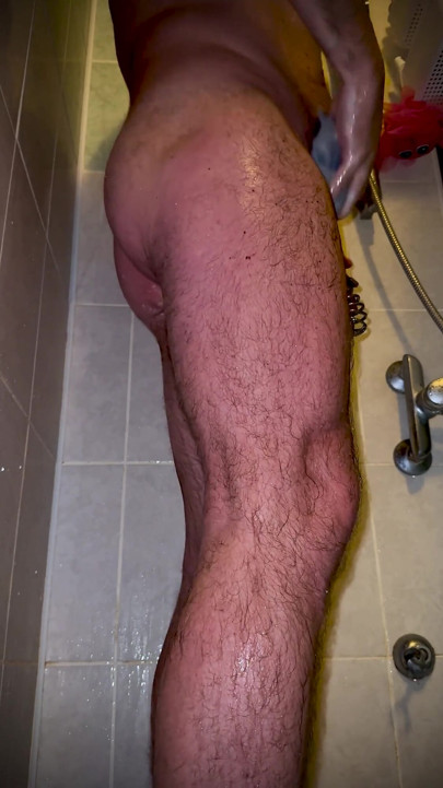 I'm Taking a Shower with a Chastity Belt on My Penis!