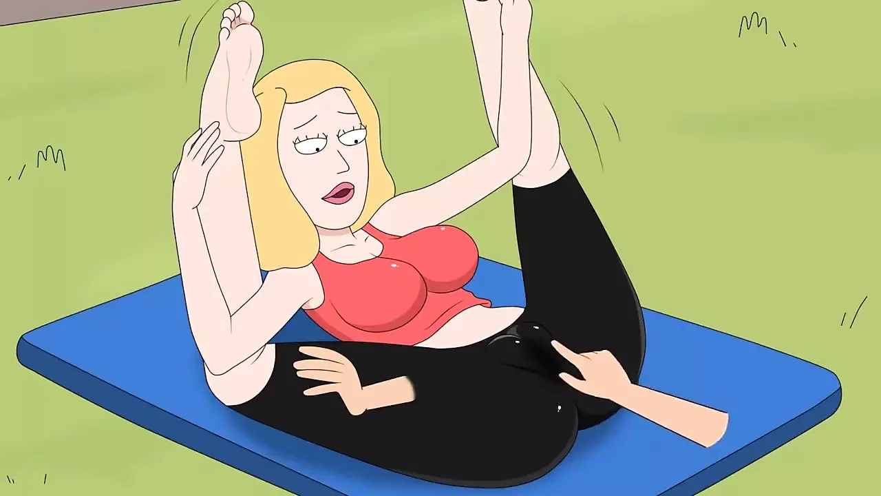 Rick and Morty - a Way Back Home - Sex Scene Only - Part 37 Beth Yoga Masturbation by Loveskysanx