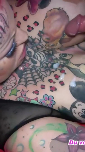 Powerful moment from "German amateur hookers party without condoms with a lot of sperm"
