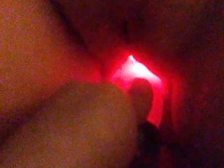 Fucking my girlfriends cunt with a light up vibe