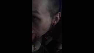 Gothic Trans Gets Dominated and Fucked Hard