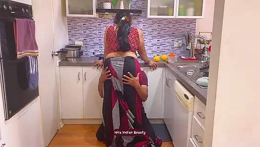 Saree Sex - Loud Pussy Eating - Hardcore Face Fucking and Missionary with Devar Husband's Brother