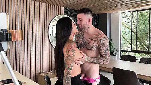 Saya suka meniduri pacar Kolombia saya yang terangsang, Salome Gil, dia seksi