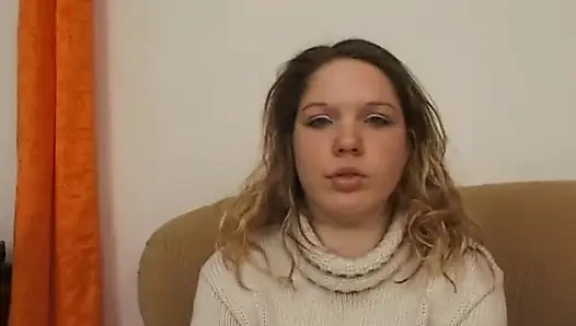 Amatör sarışın ilk oyuncu seçmelerinde mastürbasyon yapıyor