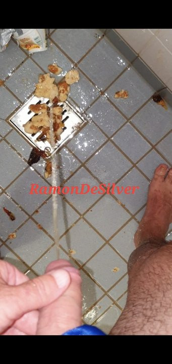 Master Ramon, urinates, crushes, tramples, tramples food in a sexy satin thong with his divine feet, part 4