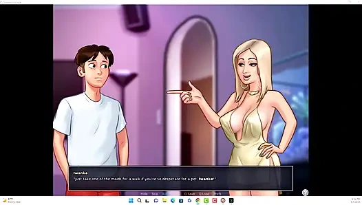 Summertime saga - Johannes and Erik watched Iwanka, Iwanka gave Johannes a blow job on camera