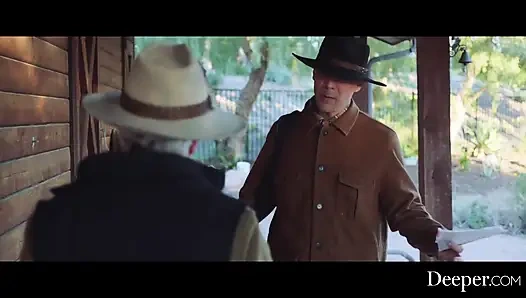 Derin. Willful kovboy kız Jazlyn'in kötü bir tadıyor