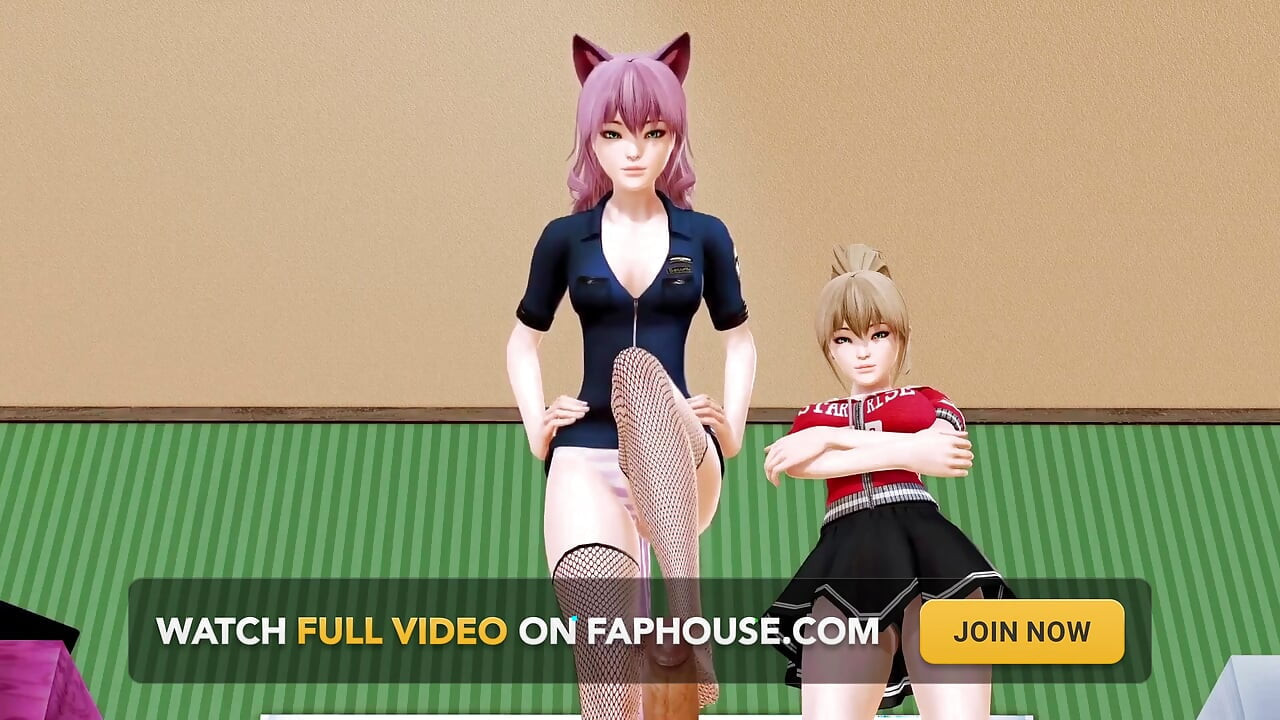 Una noche con dos gatos - hentai en 3d