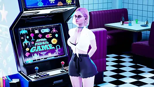 Hot teen fucked at vintage cafe 3D HENTAI