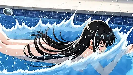 Cewek hentai di pinggir kolam renang lagi asik muasin memeknya pakai mainan seks di pinggir kolam renang - sampai muncrat