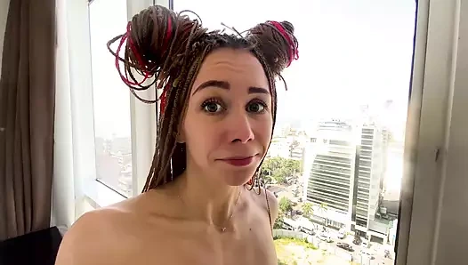 My unexpected neighbor creampied my pussy and recorded everything on my phone