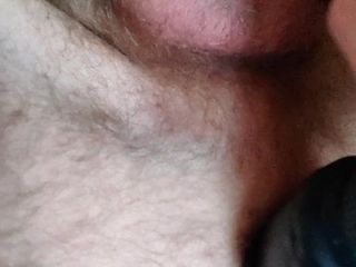 Fucking my hairy ass with dildo