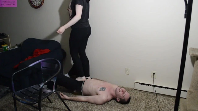 TSM - Amber jumps on and ballbusts me during trampling