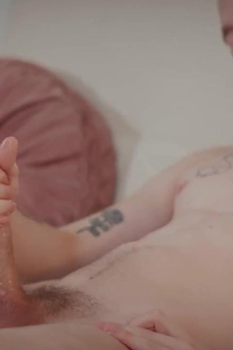 Hot Young with Big Dick Fills His Own Face with Cum