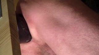 A long fuck with my new black dildo