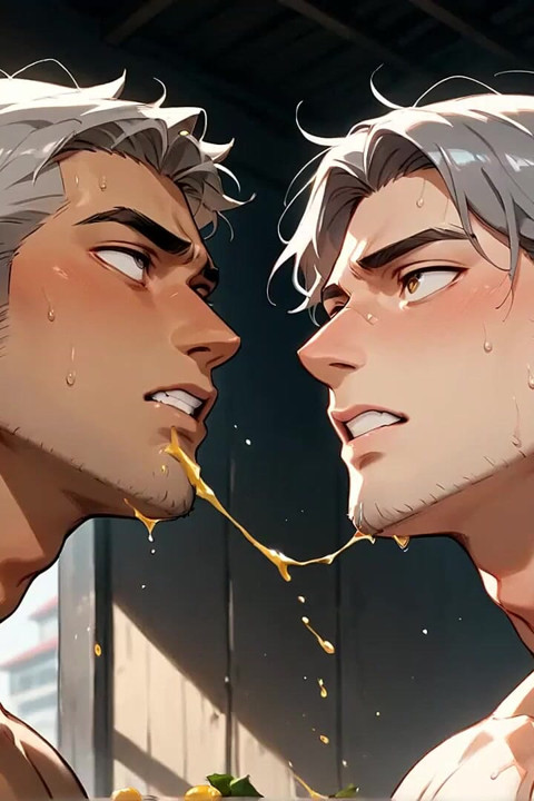 Show industrial de porra industrial de cabelos grisalhos: Fantástico XXX com Homens Gays Nus!