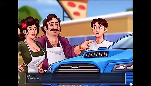 Yaz mevsimi efsanesi - Josephine Johannes'e tezgahın arkasında sakso çekti ... Johannes Tina'ya siktiriyor