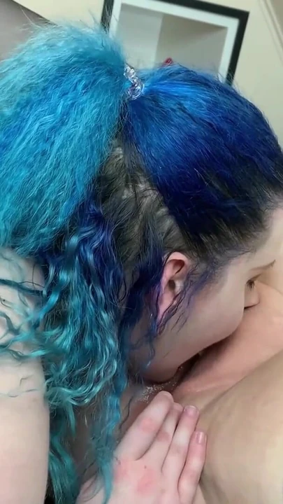 Key moment from "Creampie licking and sloppy seconds: super kinky action with two BBWs"