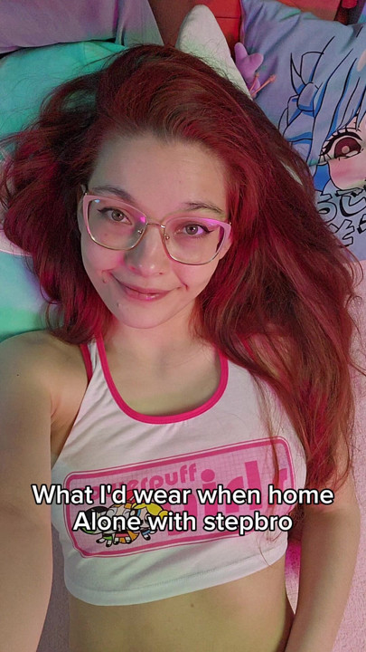 What I Wear Home Alone With Stepbro  Amateur Redhead Roleplay POV