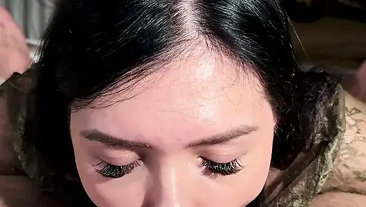 best pov blowjob . stepsis caught me alone