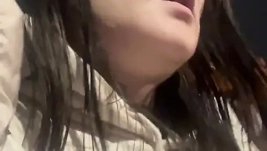 Care Aide Cums in Public Bathroom on Break