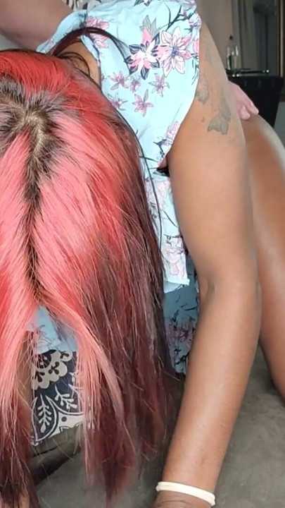 Indian black pussy and ass getting spanked by white man | Clip 3