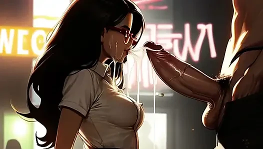 Hentai-schulmädchen machen einen ausflug zur Mosh-Grube