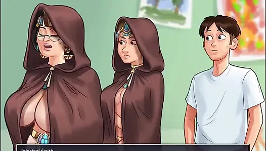 Summertime Saga I paint my nude Principal in College as she... xxx