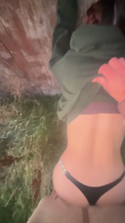 Teen Slut Fucks Outside at Abandonded Farm | Clip 1