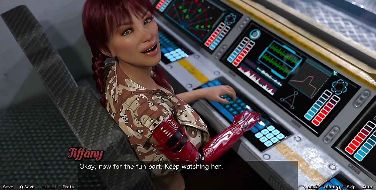 Stranded in Space - Checking Out the Cute Robot Girl