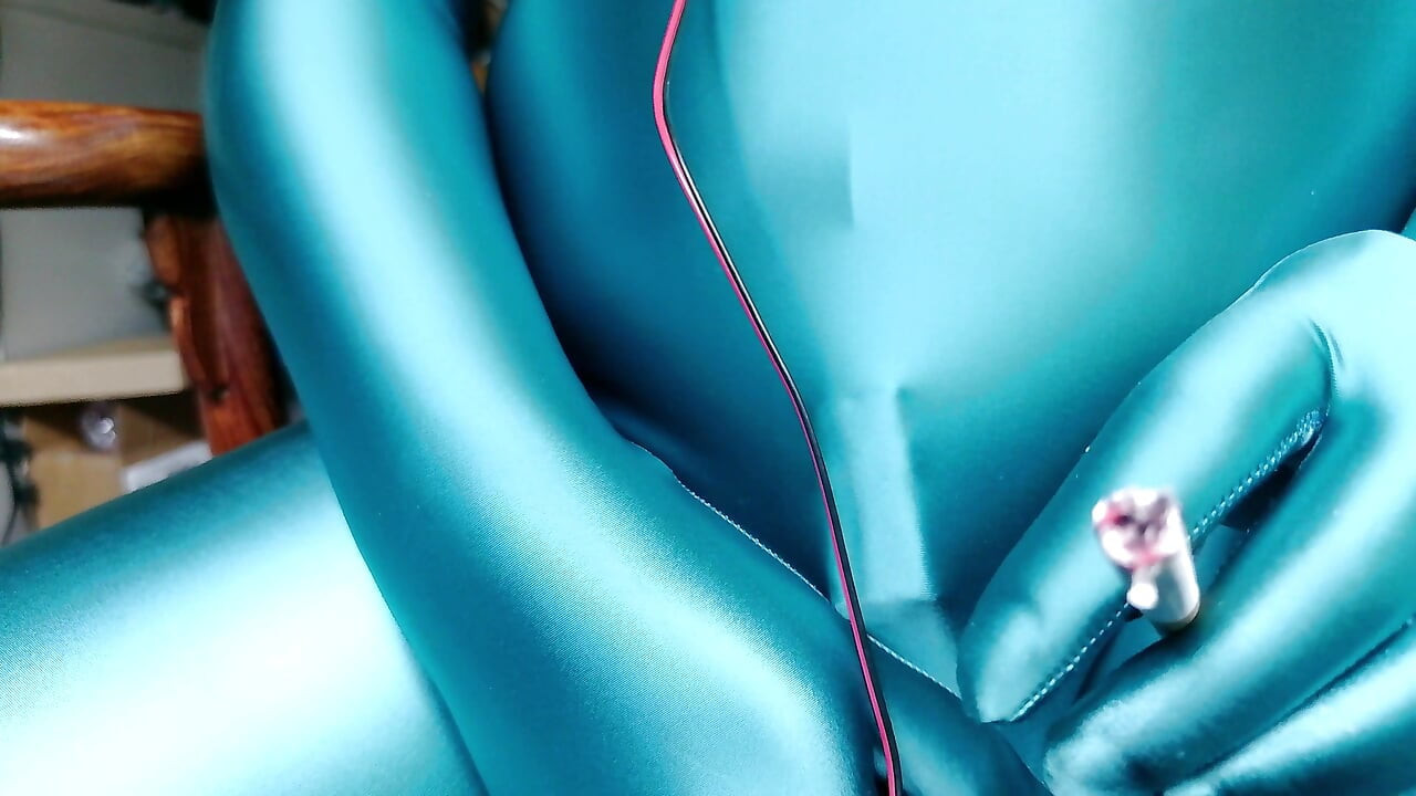 After putting on the bright blue bodysuit, I couldn't help but come a few times